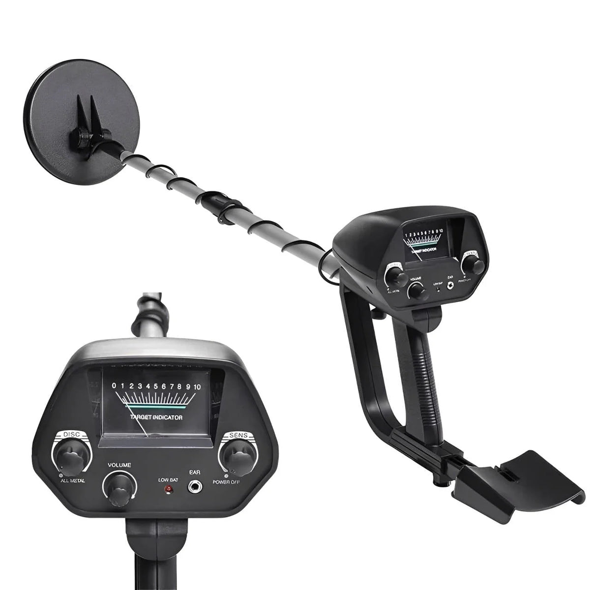 Metal Detector Waterproof Coil & Adjustable Stem