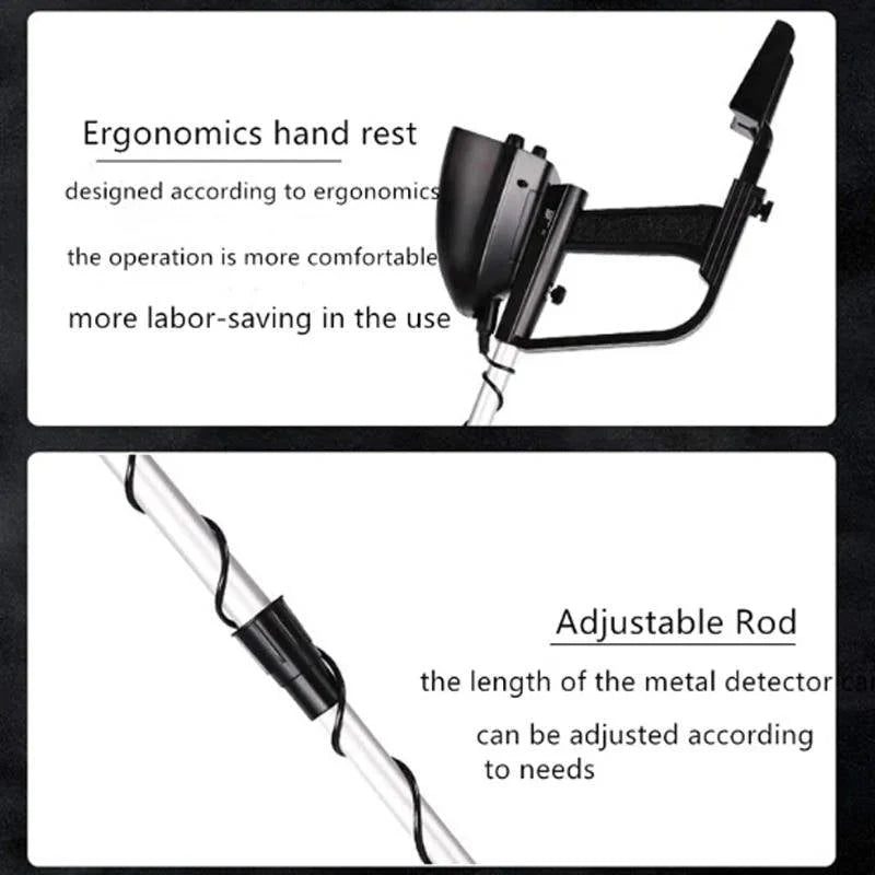 Metal Detector Waterproof Coil & Adjustable Stem