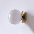 Metal Frame & Pink Glass Wall Sconce