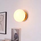 Metal Frame & Pink Glass Wall Sconce