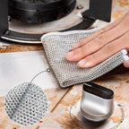 Metal Mesh Scrubber Scratch-Free & Quick-Drying