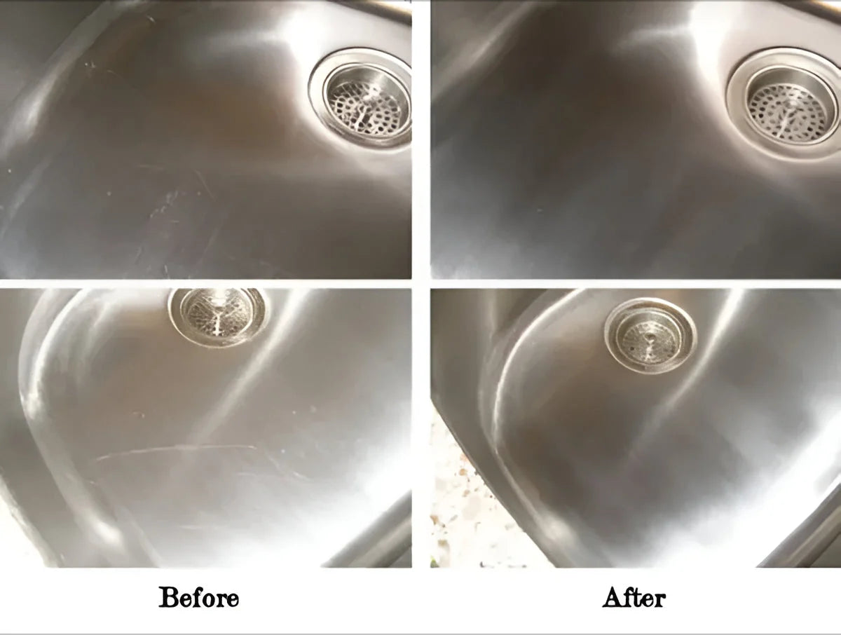 Metal Polish Paste Scratch Removal Stainless Steel & Brass