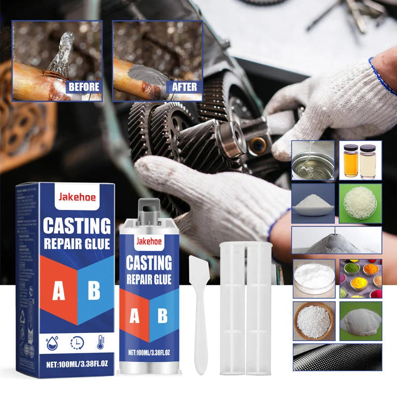 Metal Repair Adhesive Two-Part Epoxy Heat Resistant Waterproof