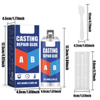 Metal Repair Adhesive Two-Part Epoxy Heat Resistant Waterproof
