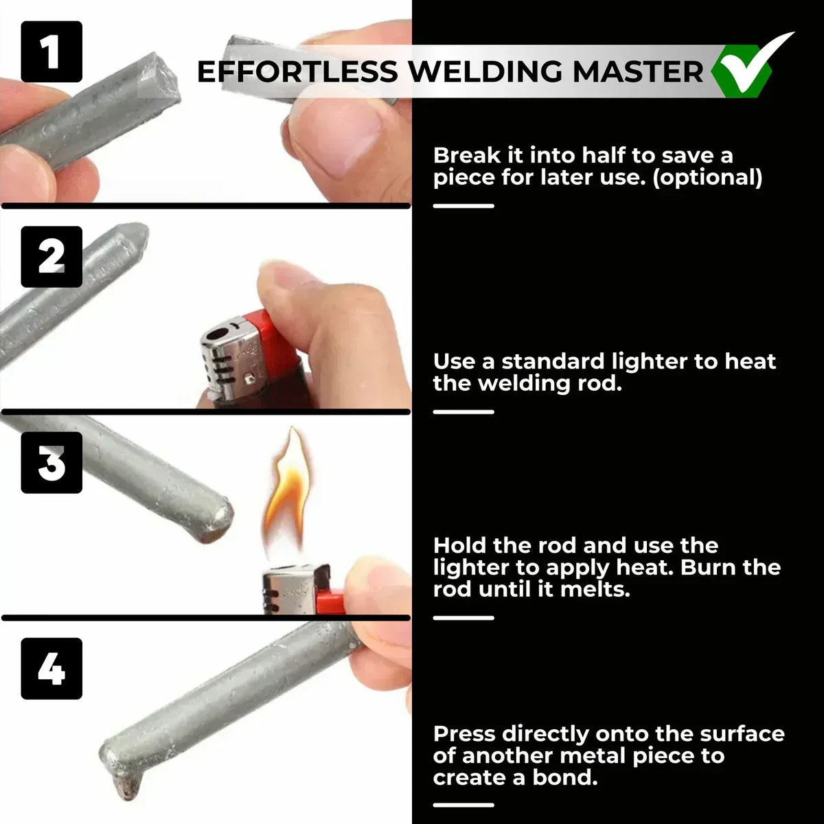 Metal Repair Rods Low-Heat Aluminum & Steel