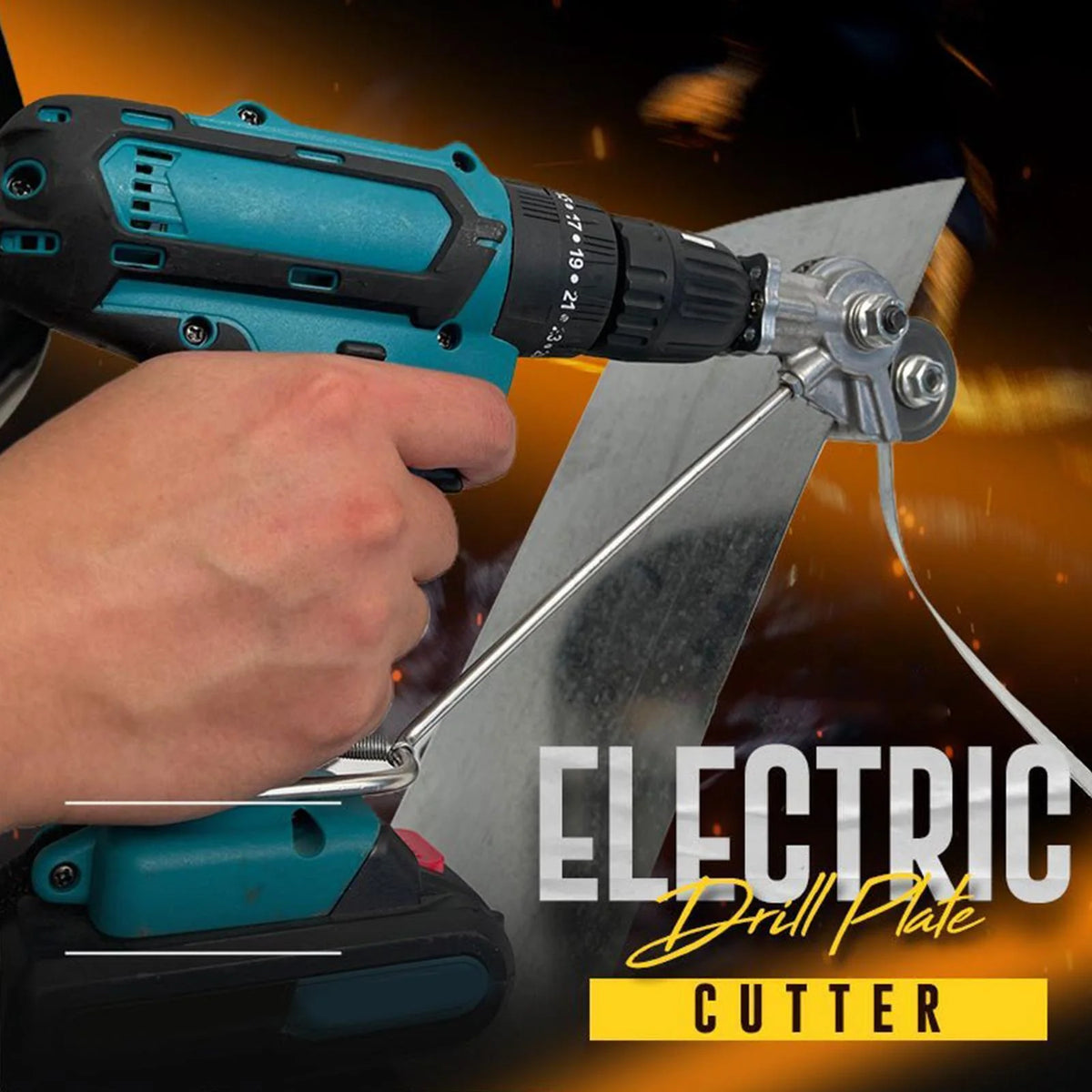Metal Sheet Cutter Attachment Hardened Steel Blades Blade Guard