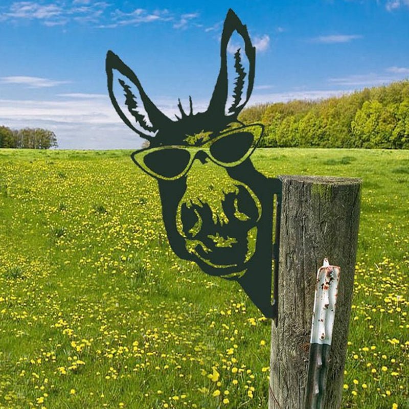 Metal Wall Art Farm Animal Handmade Rust Resistant