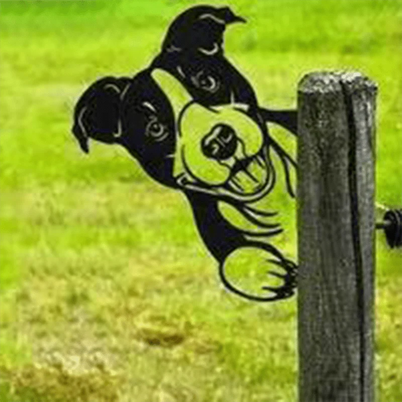 Metal Wall Art Farm Animal Handmade Rust Resistant