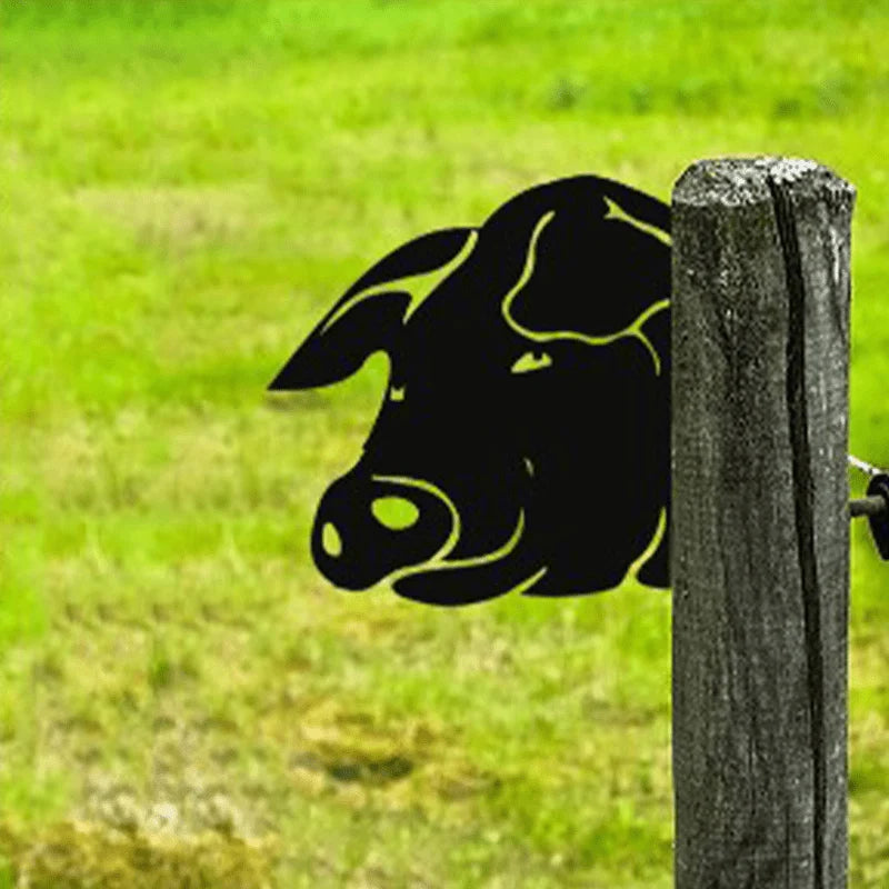 Metal Wall Art Farm Animal Handmade Rust Resistant