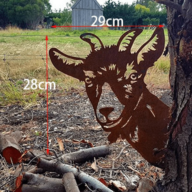 Metal Wall Art Farm Animal Handmade Rust Resistant