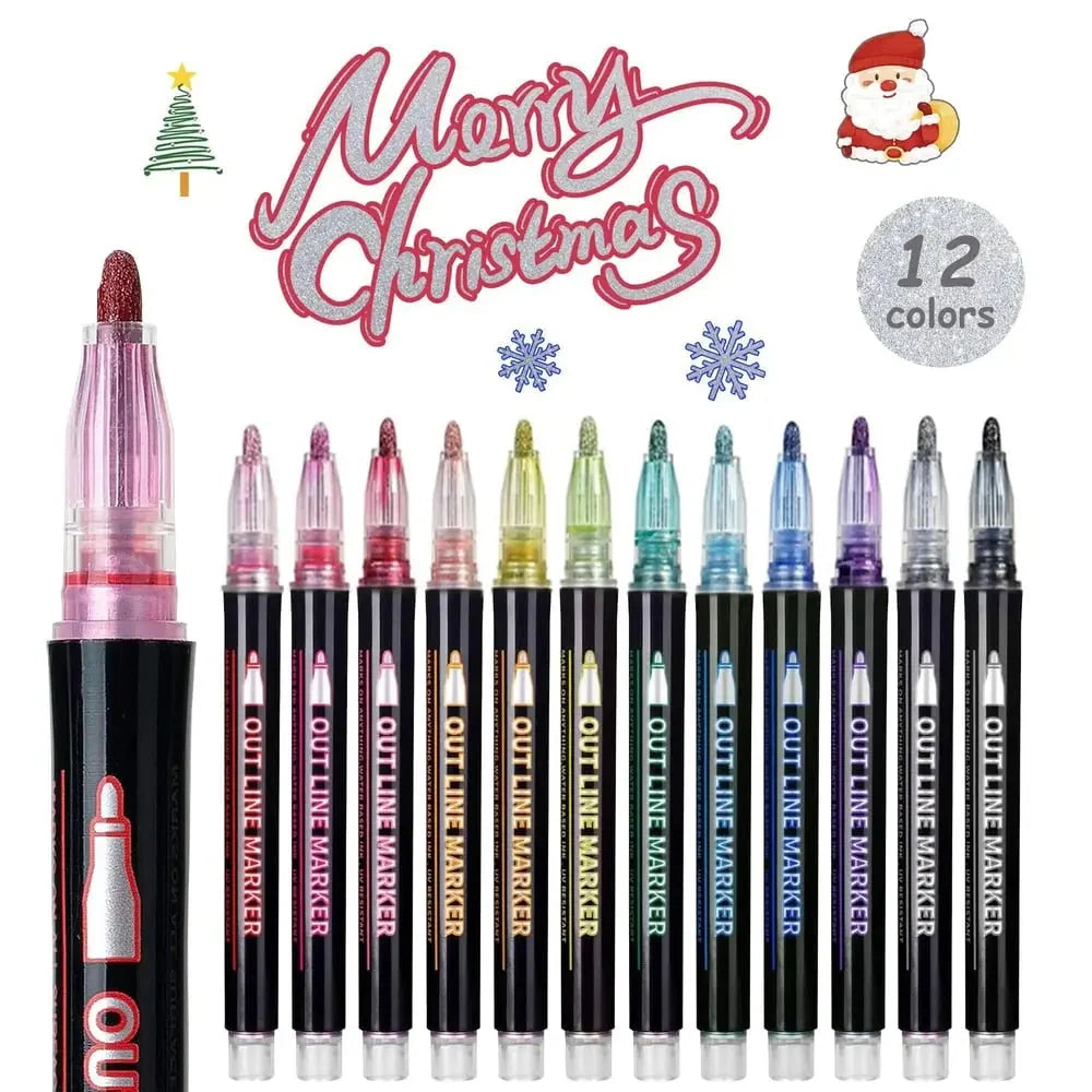 Metallic Marker Set Non-Toxic Multi-Surface