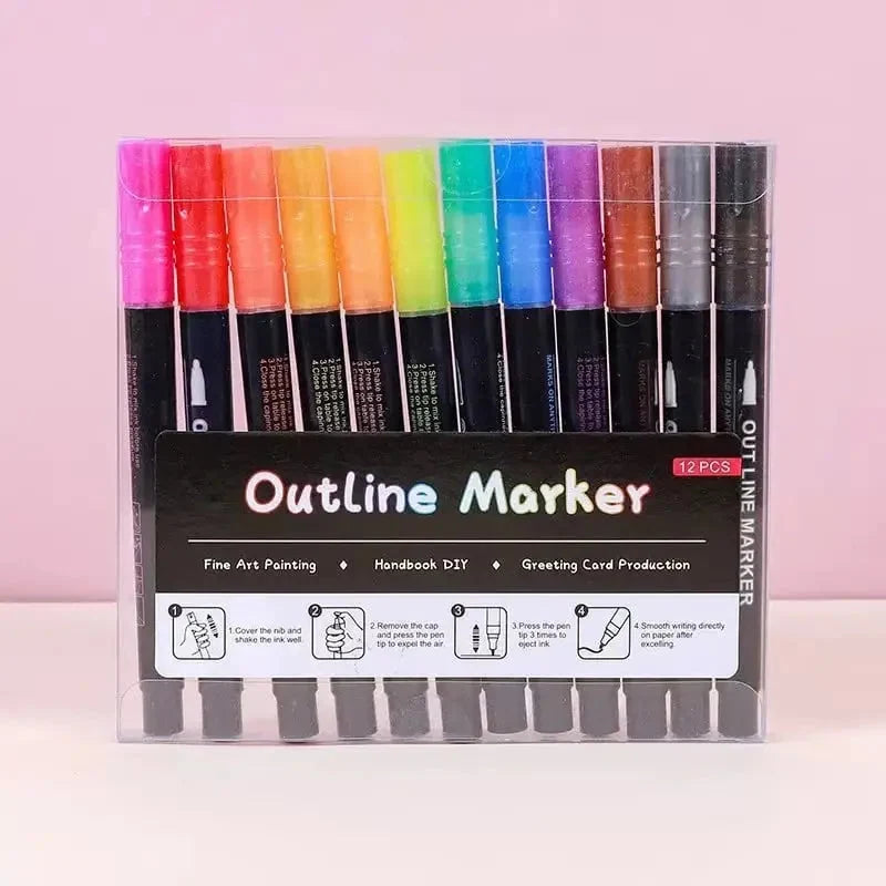 Metallic Marker Set Non-Toxic Multi-Surface