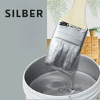 Metallic Paint Gold & Silver Water-Based Brush Included