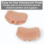 Metatarsal Gel Pads Cushioned Breathable Non-Adhesive