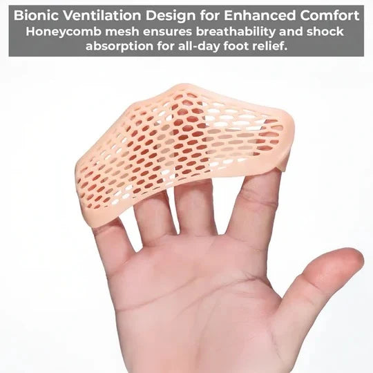 Metatarsal Pads Ventilated Low-Profile Washable & Reusable