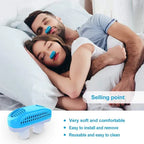 Micro-CPAP Device Compact Noise-Cancelling Comfortable Nasal Seal