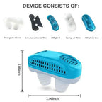 Micro-CPAP Device Compact Noise-Cancelling Comfortable Nasal Seal