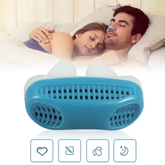 Micro-CPAP Device Compact Noise-Cancelling Comfortable Nasal Seal