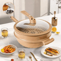Micro-Pressure Non-Stick Electric Wok (Dishwasher-Safe)