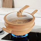 Micro-Pressure Non-Stick Electric Wok (Dishwasher-Safe)