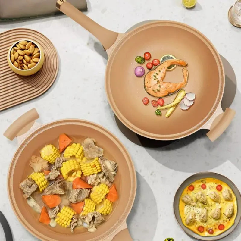 Micro-Pressure Non-Stick Electric Wok (Dishwasher-Safe)