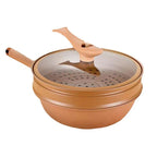 Micro-Pressure Non-Stick Electric Wok (Dishwasher-Safe)