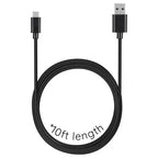 Micro USB Cable 10ft Charging & Data Transfer