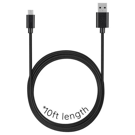 Micro USB Cable 10ft Charging & Data Transfer