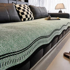 Microfiber Anti-Slip Contoured Edge Sofa Cover (Machine Washable)