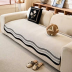 Microfiber Anti-Slip Contoured Edge Sofa Cover (Machine Washable)