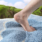 Microfiber Bath Mat Soft Absorbent & Non-Slip