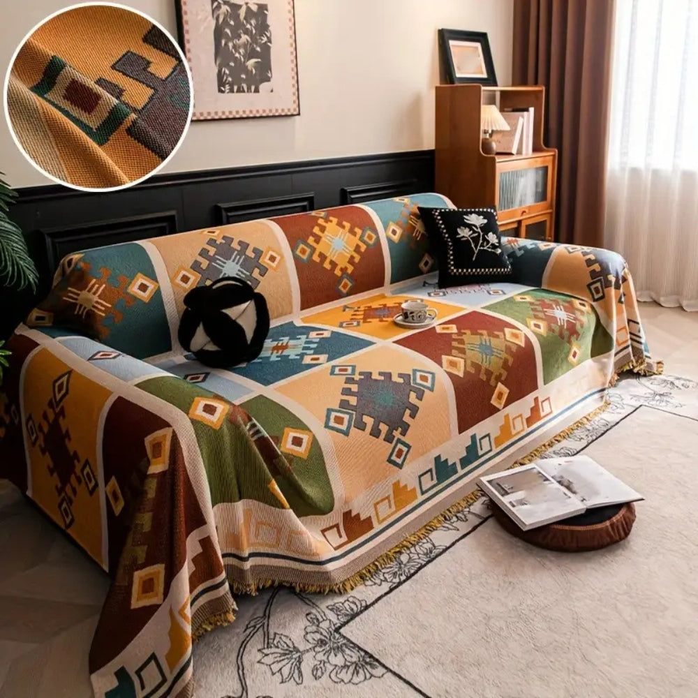 Microfiber Blend Anti-Slip Scratch-Resistant Sofa Cover (Machine Washable)