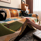 Microfiber Blend Anti-Slip Scratch-Resistant Sofa Cover (Machine Washable)
