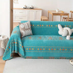 Microfiber Chenille Non-Slip Boho Tassel Sofa Cover (Universal Fit)