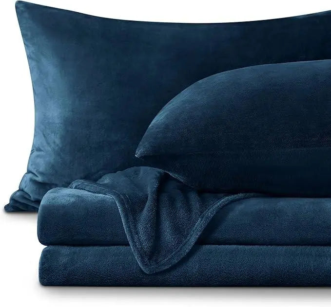 Microfiber Flannel Bedding Set Deep Pocket Set of 3