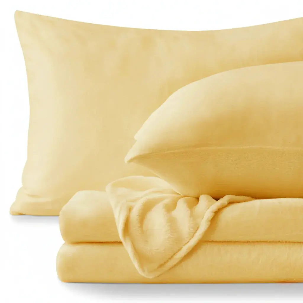 Microfiber Flannel Bedding Set Deep Pocket Set of 3