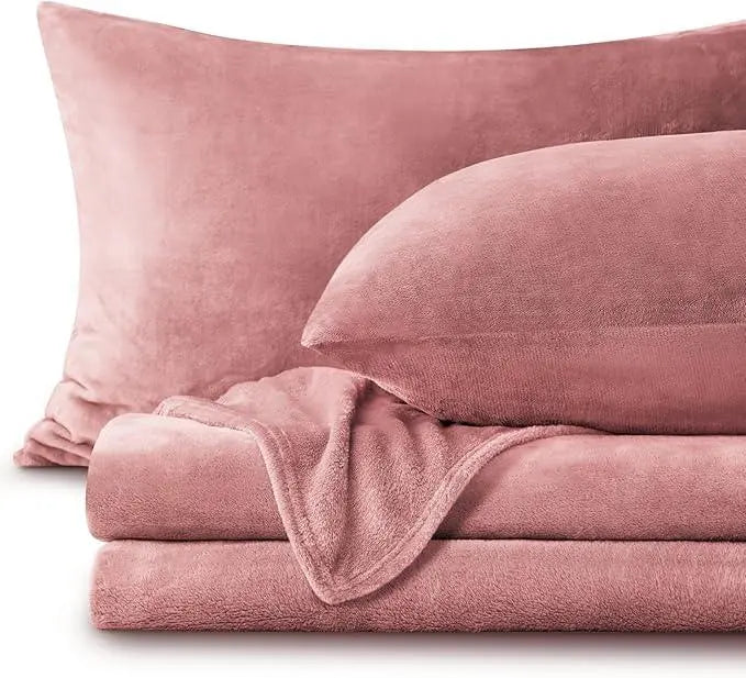 Microfiber Flannel Bedding Set Deep Pocket Set of 3