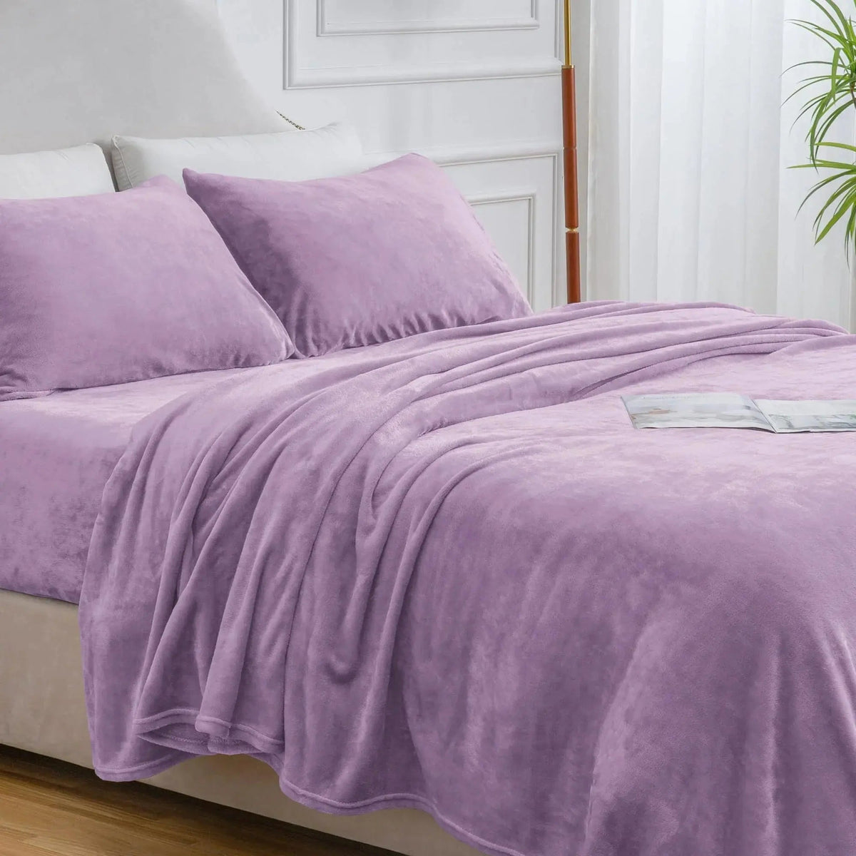 Microfiber Flannel Bedding Set Deep Pocket Set of 3