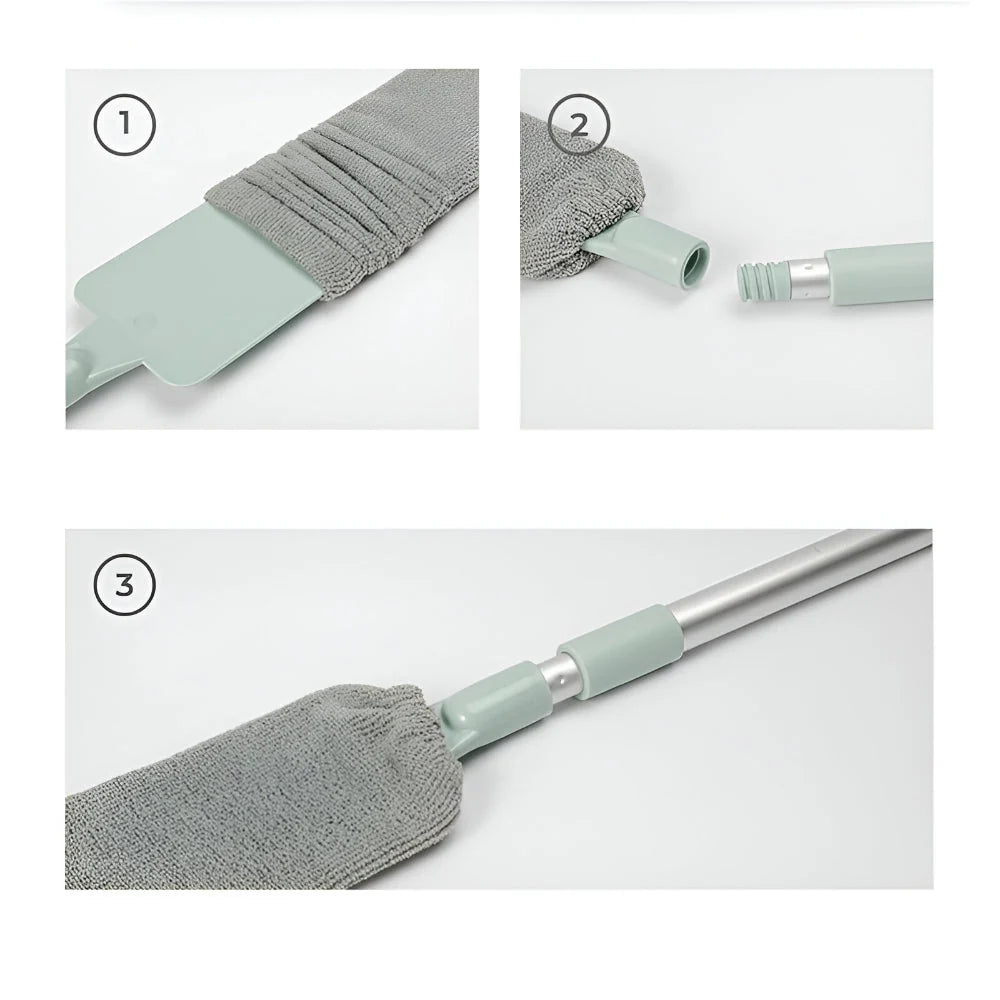 Microfiber Gap Mop Bendable Head Retractable Handle