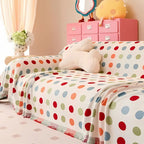 Microfiber & Machine-Washable Polka Dot Sofa Cover (Multi-Use)