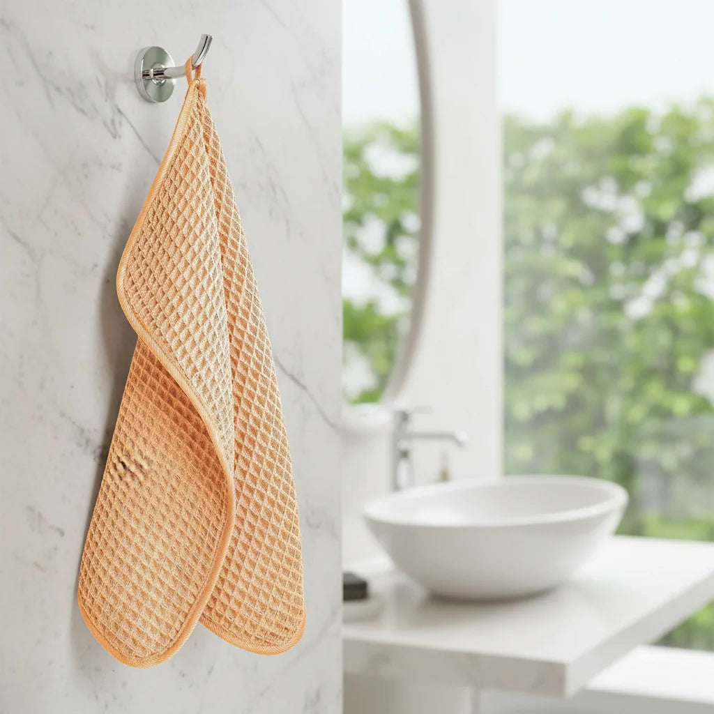 Microfiber Washcloths Waffle Weave Quick-Drying Set of 4