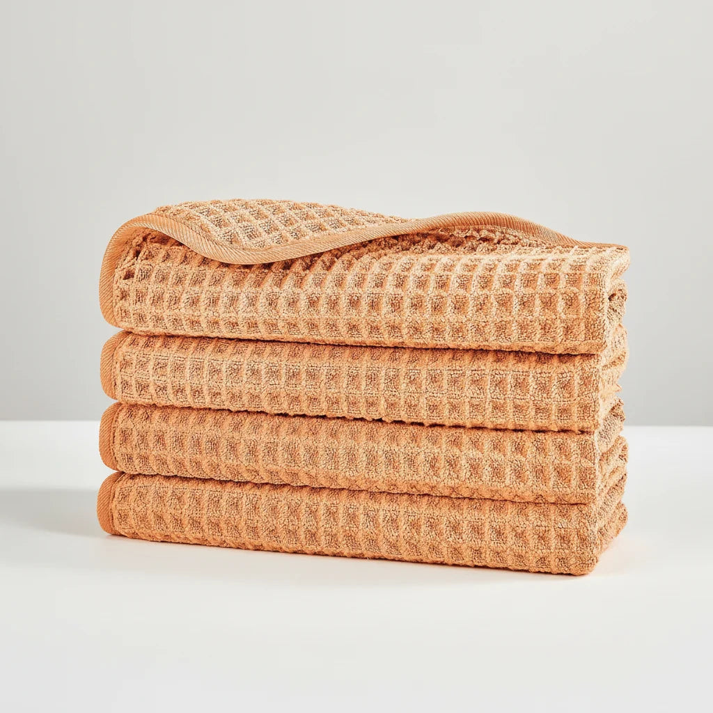 Microfiber Washcloths Waffle Weave Quick-Drying Set of 4