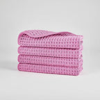 Microfiber Washcloths Waffle Weave Quick-Drying Set of 4