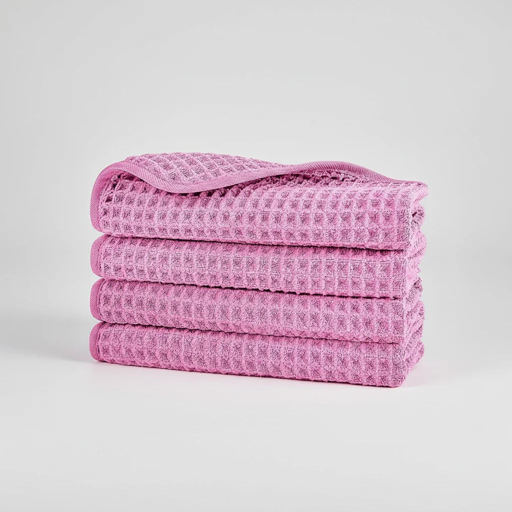 Microfiber Washcloths Waffle Weave Quick-Drying Set of 4
