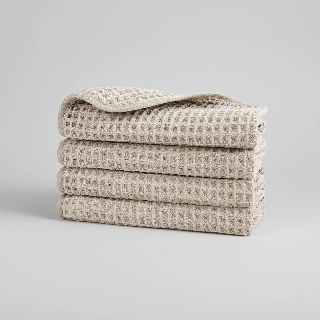 Microfiber Washcloths Waffle Weave Quick-Drying Set of 4