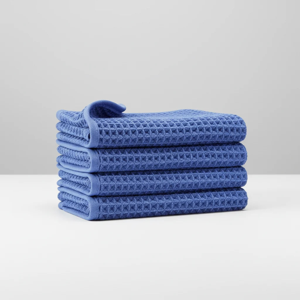 Microfiber Washcloths Waffle Weave Quick-Drying Set of 4