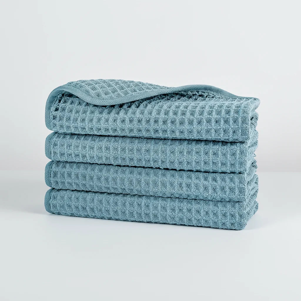 Microfiber Washcloths Waffle Weave Quick-Drying Set of 4