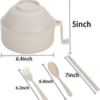 Microwave Bowl Set Locking Steam Lid Cool-Touch Handle