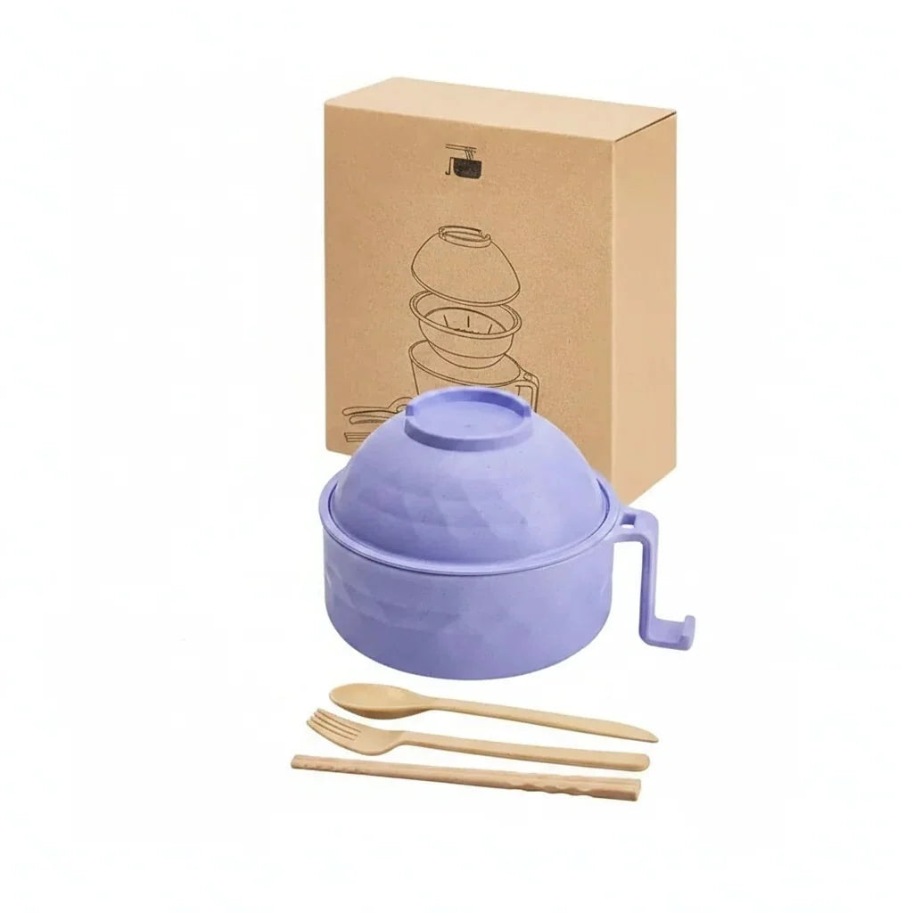 Microwave Bowl Set Locking Steam Lid Cool-Touch Handle