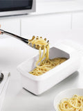 Microwave Pasta Cooker Built-In Strainer Lid BPA-Free Dishwasher Safe
